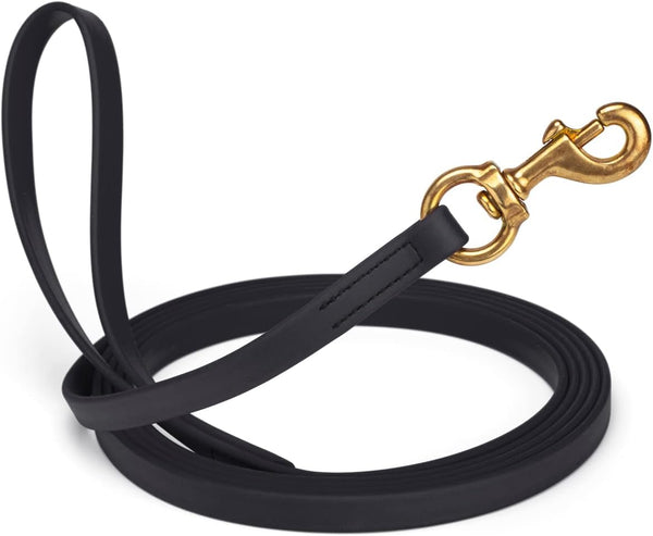 Viper K9 Biothane Waterproof Dog Leash for Tracking & Training, 5/8" x 20ft, Black, Solid Brass Snap for Medium & Large