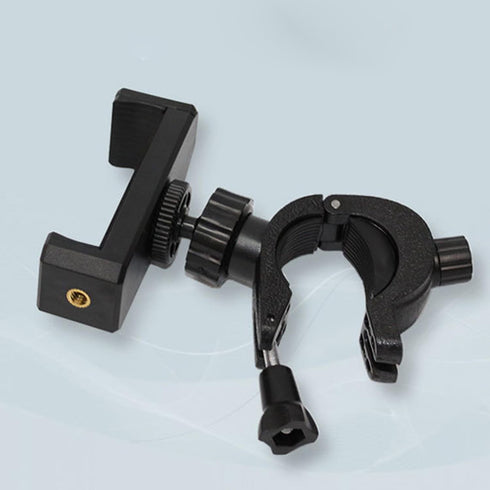 Maxmoral 1/4inch-20 Black Motorcycle Handlebar Mounting Adapter Mobile Phone Installation Clamp Universal Bicycle Stand
