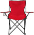 NOLLAM 230 LBS Outdoor Camping Folding Chair, Heavy Duty Support Steel Frame Collapsible Padded Arm Chair with Cup