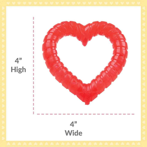 SmartPetLove Snuggle Puppy Teething Toys, Naturally Soothe with Ice, Heart Shaped
