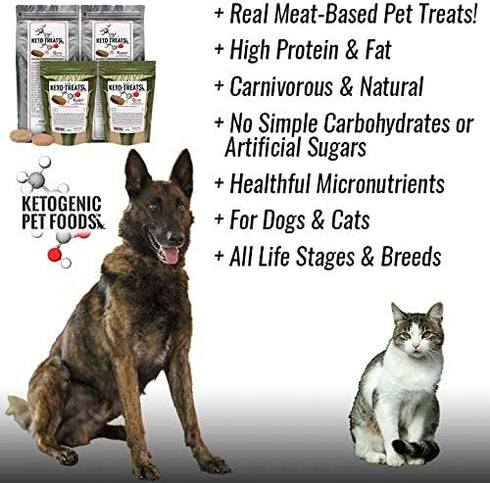 Keto-Treats Quail - for Dogs & Cats - 4.9 oz. Bag