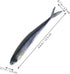 3D OUNONA Soft Bionic Fishing Lures Pair Lifelike Sinking Soft Plastic Baits for Sea Fishing Tuna Attractive Fake Bait