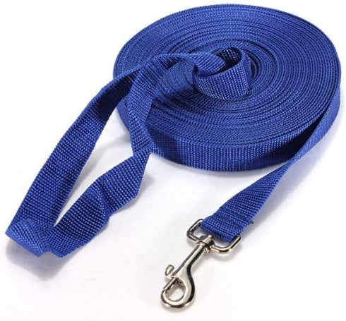 5FT/1.5M Long Leash Dog Obedience Recall Training Agility Lead for Training Play Camping or Backyard (Blue)