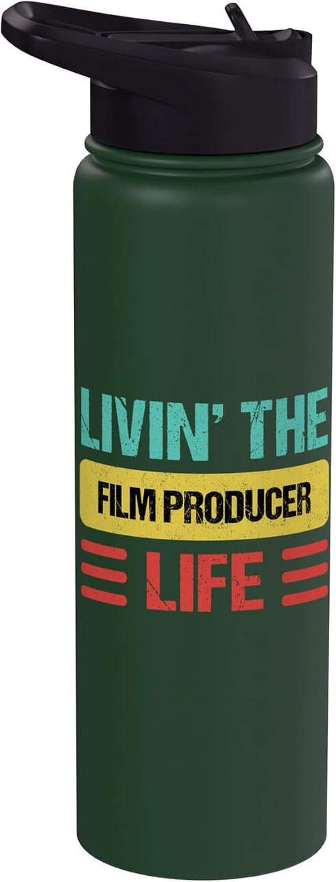 Film Producer Shirts & Gifts Film Producer Stainless Steel Insulated Water Bottle