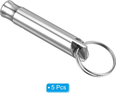 PATIKIL Emergency Whistles with Keychain, Aluminum Survival Whistle for Camping and Outdoors