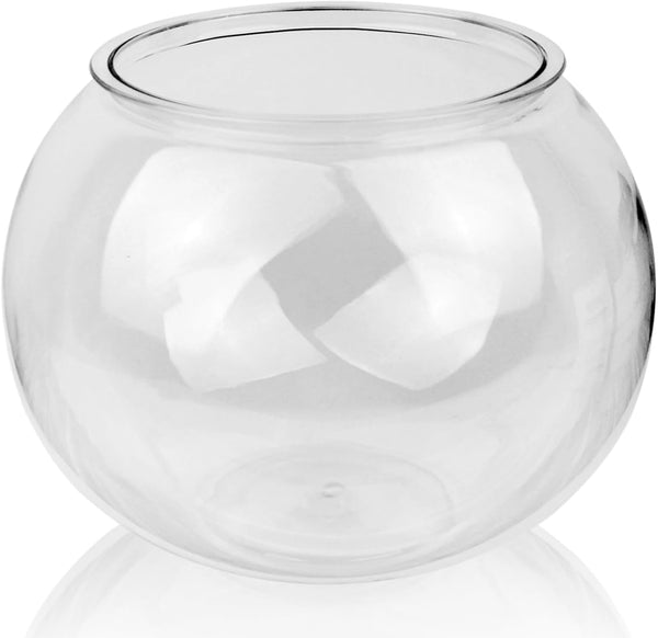 Newpol 3 Gallon Plastic Fish Bowl, 11.5L Aquarium Fish Tank