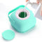 ELEGX Pet Grooming Bath Brush with Soap Dispenser, Soft Silicone Bristle for Long Short Haired Dogs Cats Shower (Blue)