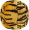 Fluff and Tuff Tiger Ball Plush Toy for Dogs, Medium 5.5-Inch