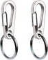 COMTIM 2 Pack Dog Tag Clips - Stainless Steel Heavy Duty Quick Clips Pet ID Tag Holder for Dog/Cat Collar