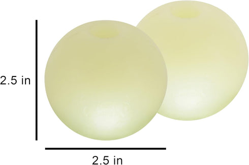 Harry Barker Rubber Balls and Chew Stick, 2.5" Glow Balls, Rubber Bone for Dogs