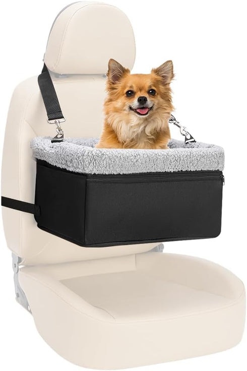 Dog Car Seat for Small Pets Under 20lbs, Booster Seat with Metal