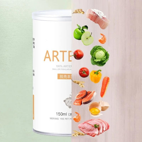 HEPBAK 150ml 80g Artemia Shelling Eggs Brine Shrimp Shelling Eggfood Aquarium Hatching Tropic Fish Food for Feeding
