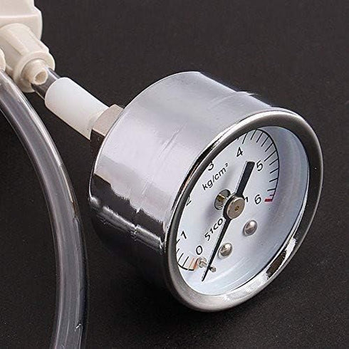 DIY CO2 Generator System Kit, White Professional Aquarium Plant CO2 System Kit, Pro Tube Valve Gauge Bottle