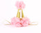 1st Pet Birthday Cone Hat Dogs Cats Holiday Party Hat Headwear Costume with Flowers Accessories and Adjustable Headband for Small Medium Dogs Cats Pets Baby (Pink)