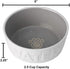 PetRageous Back to Basics Dog Water Bowl, 6-Inch Diameter, 2.5-Cup Capacity, Dishwasher & Microwave Safe, White