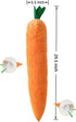 bantogogo 29.5 Inch, (1pcs) Giant Carrot Dog Toy Plush Dog Toy with Squeaker & Crinkle, Soft Durable Puppy Teething