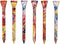 Golf Tees Pack of 5, Colorful Natural Wood Golfing Tees, Size 2-3/4 inch