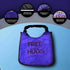 Personalized 'Free HUGS' Dog Bib for Dogs: Handmade, Waterproof Backing, Washable & Durable, Pups to Adults Sizes