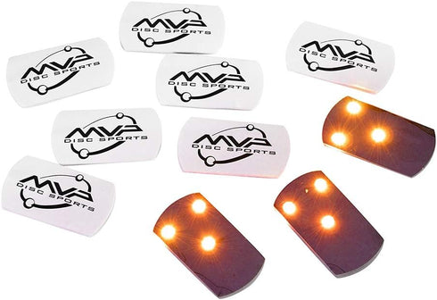 MVP Disc Golf Flat LED Tri-lite Lights (Pack of 10)
