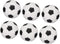 Pssopp Mini Soccer Decoration, 10Pcs Floating Fish Soccer Ball Toy for Kids Party Aquarium Decor Floating Device