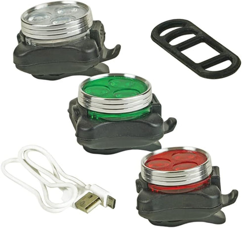 NIXY Kayak and SUP LED Navigation Lights, Rechargeable with 4 Flashing Modes for Boats, Canoes