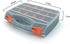 TOPIND Fishing Tackle Box, Double-Sided Transparent Storage with Adjustable Dividers, Plastic Organizer for Fishing