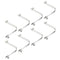 PATIKIL Kayak Paddle Snaps, 9x7.3mm, 8 Pack Steel Solid Button Locking Tube Clips for Camping