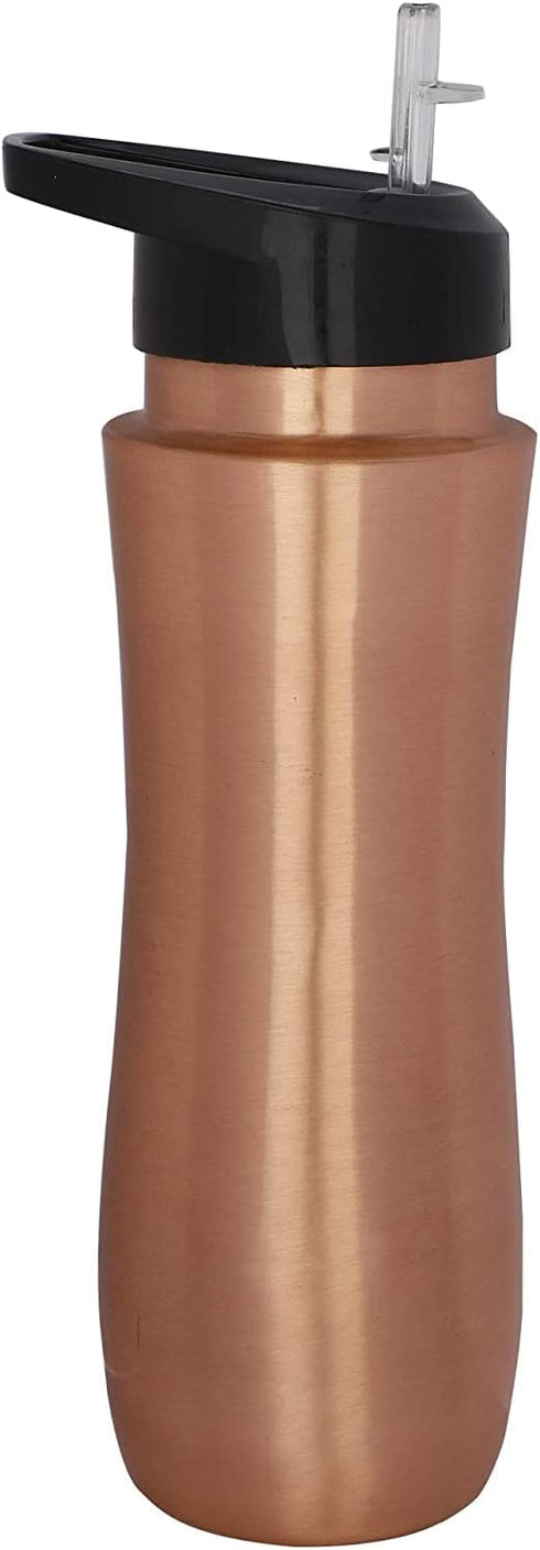 Perilla Home 100% Pure Copper Bottle - 25.37 Oz Ayurvedic Water Bottle, Leak Proof for Gym, Outdoors, Indoors