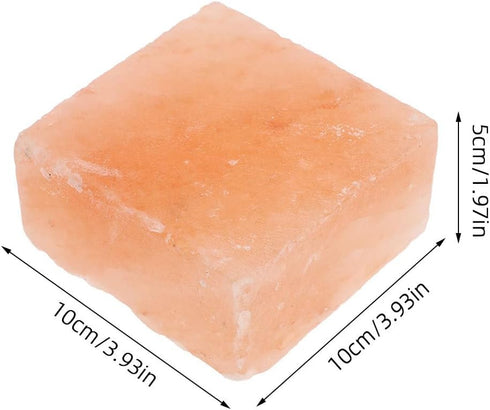 CVUTOVO 4"X4"X2" Salt Block for Cattle: Farm Animals Nutrient-Rich Himalayan Lick Salt - Cattle Licking Supply Contains