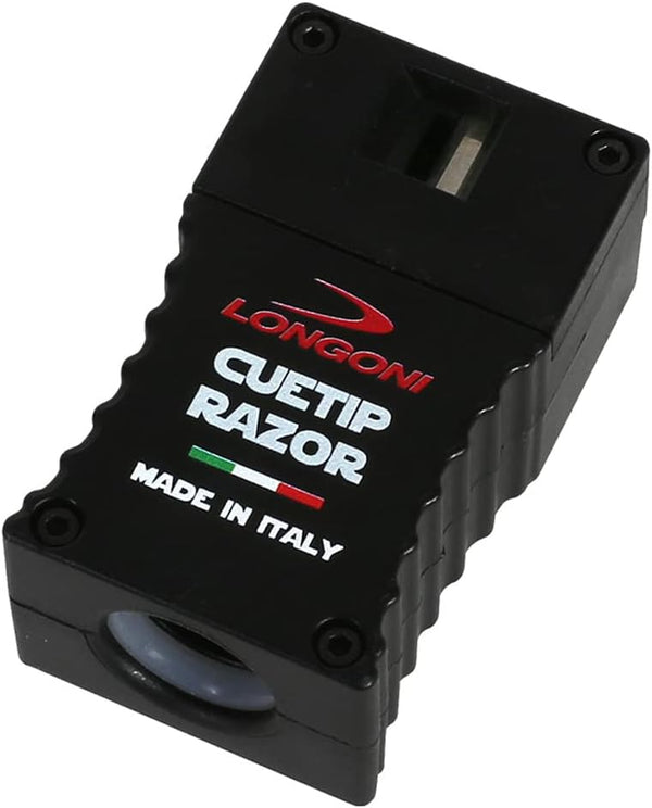 Longoni Billiard Pool Cue Tip Razor Edger Trimmer Shaper Scuffer