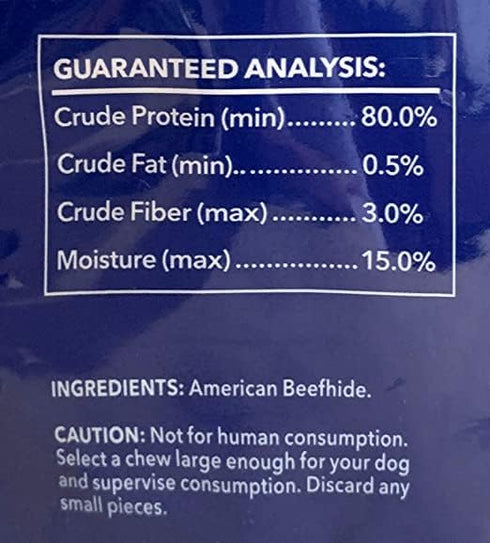 Pet Factory 100% Made in USA Beefhide 7" Braided Sticks Dog Chew Treats, 6 Count