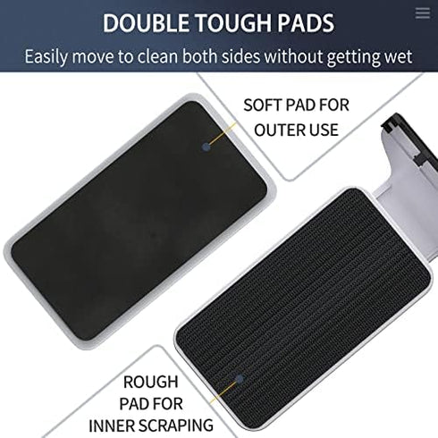 Pawfly 3 Inch Strong Magnetic Brush Aquarium Cleaner with Detachable Stainless Steel Scraper