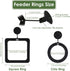 DS. DISTINCTIVE STYLE Fish Feeding Ring 2 Pieces Floating Rings with Suction Cup for Aquarium and Tank Feeding