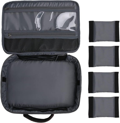 Kylebooker Fishing Reel Gear Bag, Portable Tackle Organizer Storage Case for Spinning Baitcasting Fly Reels