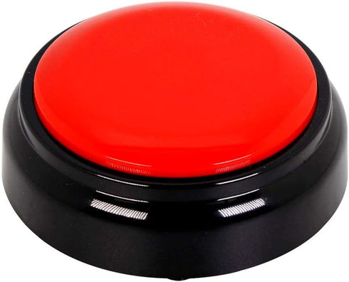 Neutral Voice Recording Button Easy Button Record 30 Seconds Talking Message Funny Office