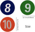 KaiYeA 10pcs Spot Markers Numbered Floor Dots Markers Flat Disc Markers Speed Agility Skill Training Mat Landmark Mat