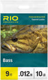 RIO Products 9' Bass Leaders 10Lb Clear - 3 Pack