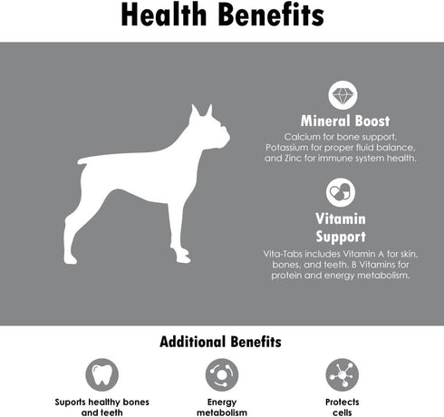 Vita-Tabs Silver, Vitamins, Minerals, Nutrients for Senior Dogs, 100 Chewable Tablets