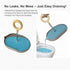 Dog Potty Tray with Handle, minandhua Indoor Puppy Potty Training Tray & Pee Pad Holder, Oval Design with Pour Spout