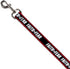 Buckle-Down Pet Leash, Faith Greater Than Fear Stripe in Red Black White, 4 Feet Long, 1.0 Inch Wide