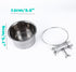 Dog Crate Water Bowl - Durable Anti-Spill Stainless Steel Bowl for Cage Kennel Crate, Hanging with Clamp Holder