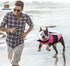 Queenmore Dog Life Jacket Swimming Vest for Small Medium Dogs, Neoprene Water Boating Life Preserver, Lightweight