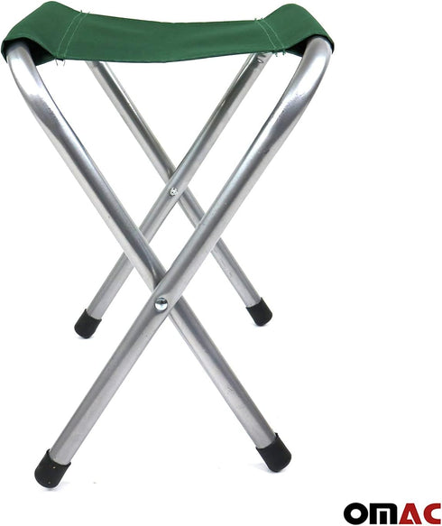 OMAC Portable Waterproof Camping Chair - Green Folding Seat for Outdoor Adventures