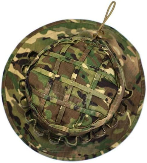 ZAPT Military Camo Boonie Hat - Adjustable Bucket Cap for Hunter, Sniper, Ghillie, Jungle, and Bush Use