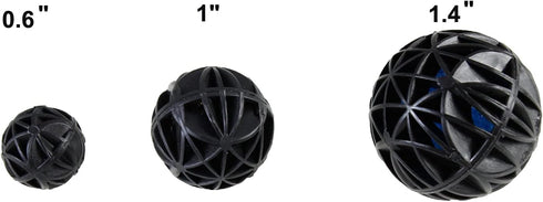 AQUANEAT 100pcs Bio Balls for Fish Tank Pond Canister Filter Media (1.4")