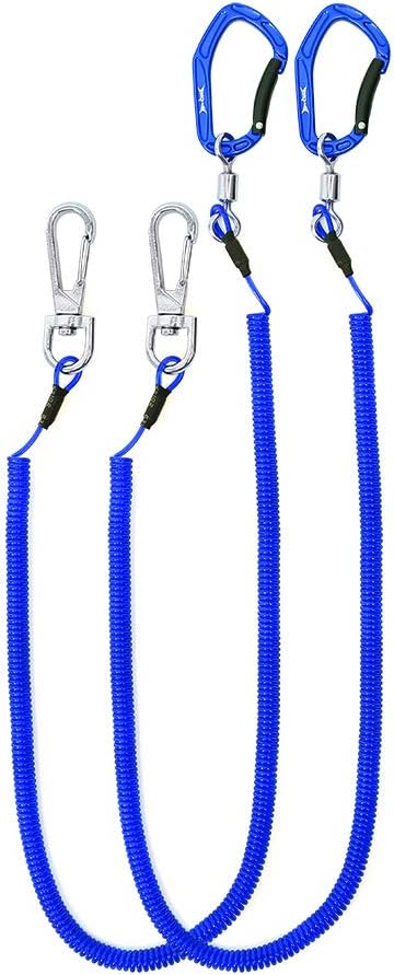 HERCULES M4 Fishing Lanyard, Heavy Duty Retractable Coiled Tether for Fishing, Kayak, Paddles