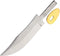 SZCO Supplies Tiger Skinner Blade Blank Knife - Brass, 6.5 Inch