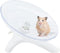 Silent Running Hamster Flying Saucer Exercise Wheel for Hamsters, Gerbils, Mice, Hedgehog, and Other Small Pets (White)