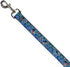 Dog Leash Stitch Expressions Hibiscus Collage Green Blue Fade, 6 Feet Long, 1.0 Inch Wide