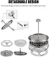 Lixada Titanium Pot 750ml Camping Coffee Cup Mug, French Press Pot with Folding Titanium Spoon